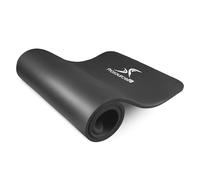 ProsourceFit Extra Thick Yoga and Pilates Mat 1/2” (13mm), 71-Inch Long High Density Exercise Mat with Comfort Foam and Carrying Strap, Black