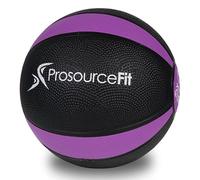 ProsourceFit Weighted Rubber Medicine Ball for Full Body Workouts, 12 LB