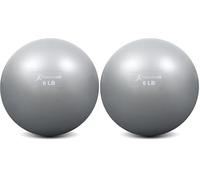 ProsourceFit Weighted Toning Exercise Balls for Pilates, Yoga, Strength Training and Physical Therapy, 2 LB to 8 LB, Color Coded (Paquete de 2)
