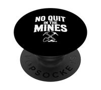 Prospecting Pickaxe Miner no Deja de Fumar en Las Minas PopSockets PopGrip Adhesivo