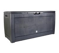 Prosper Plast - MBR310-S433, 119 x 48 x 60 cm, contenedor para jardín “Boxe Rato” - Antracita. Juego de 6