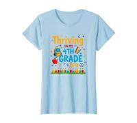 Prosperando en mi era de Cuarto Grado Camiseta, Mujer, Azul Bebé, XS