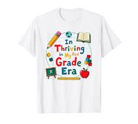 Prosperando en mi era de Primer Grado Camiseta, Hombre, Blanco, XXL