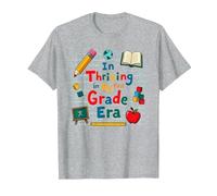 Prosperando en mi era de Primer Grado Camiseta, Hombre, Gris Jaspeado, 4XL