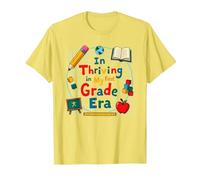 Prosperando en mi era de Primer Grado Camiseta, Hombre, Limón, 3XL