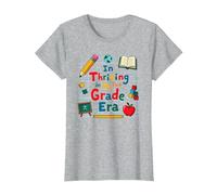 Prosperando en mi era de Primer Grado Camiseta, Mujer, Gris Jaspeado, XXL