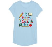 Prosperando en mi era de Primer Grado Camiseta, Niñas, Azul Bebé, Grande