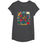 Prosperando en mi era de Primer Grado Camiseta, Niñas, Jaspeado Oscuro, Pequeña