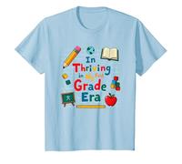 Prosperando en mi era de Primer Grado Camiseta, Niños, Azul Bebé, 4 años