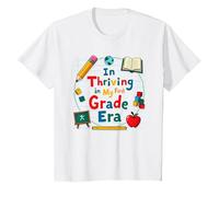 Prosperando en mi era de Primer Grado Camiseta, Niños, Blanco, 8 años