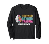 Prosperando más allá del trauma TBI Superviviente de lesión cerebral traumática Manga Larga