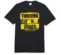 Prosperar en el Caos Lema de Humor confuso Pero comprometido Comfort Colors Adult Heavyweight T-Shirt