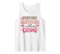 Prosperar sobreviviendo ocasionalmente Llorando Humor Camiseta sin Mangas