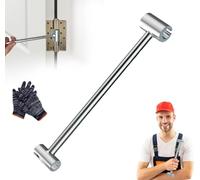 Prosperousk Door Hinge Adjustment Tool, Alignment & Adjustment Tool, Adjustable Wrench & Spanner, Home Thickening and Lengthening (14-19 Mm)