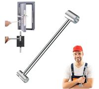 Prosperousk Heavy-Duty Door Hinge Adjustment Tool - 8-19mm Double-Ended Wrench for Residential, Fire & Security Doors, Ergonomic Design for Easy Gap Repairs (Small)