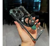 Prosperousk/Stampopular Phone Case, New in Phone Case for iPhone 17 16 15 14 Pro MAX, Four Corners Anti-Fall Cases for iPhone with Invisible Ring Stand (Green,17PRO)