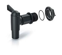 Prosperplast Accesorio para Tanque de Agua - Grifo CANTAP 2, Dimensiones (mm) 150x40x160, Color Negro