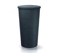 Prosperplast Barril de Agua de Lluvia 200L Smooth de plastico en Color Antracita (Largo) x 60 (Ancho) x 106,6 (Altura) cm