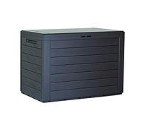 Caja de jardín Woodebox para cojines, trastero de jardín cerrable de 190L