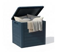 Prosperplast Baúl de jardín WOODEBOX 140L., dimensiones (mm) 585x460x550, color Antracita
