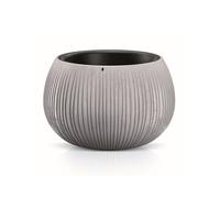 Prosperplast beton bowl de plástico con depósito en color cemento, 11 (alto) x 14,4 (ancho) x 14,4 (profundo) cms