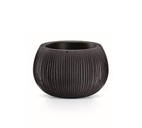 Prosperplast Beton Bowl de plástico con depósito en Color Cemento Negro, 13,6 (Alto) (Ancho) x 18 (Profundo) cms