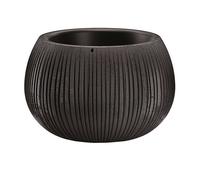 Prosperplast beton bowl de plástico con depósito en color cemento negro, 16,1 (alto) x 23,8 (ancho) x 23,8 (profundo) cms