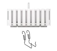 Prosperplast Boardee Fencycase Maceta de Balcón con Suspensión Sistema de Riego Maceta con Ganchos para Barandilla (580 mm, Blanco)