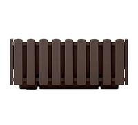 Prosperplast Boardee Fencycase Maceta para Flores Caja de Balcón Maceta para Plantas Diseño Rústico para Uso en Interiores y Exteriores (Largo 580 mm, Marrón)