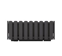 Prosperplast Boardee Fencycase Maceta para Flores Caja de Balcón Maceta para Plantas Diseño Rústico para Uso en Interiores y Exteriores (Largo 380 mm, Antracita)