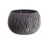 Prosperplast bowl sandy de plástico con depósito en color antracita, 16,1 (alto) x 23,8 (ancho) x 23,8 (profundo) cms