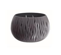 Prosperplast bowl sandy de plástico con depósito en color antracita, 21,8 (alto) x 37 (ancho) x 37 (profundo) cms