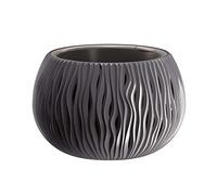 Prosperplast bowl sandy de plástico con depósito en color antracita, 19,5 (alto) x 29 (ancho) x 29 (profundo) cms