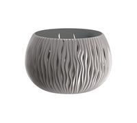Prosperplast bowl sandy de plástico con depósito en color gris piedra, 13,6 (alto) x 18 (ancho) x 18 (profundo) cms
