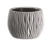 Prosperplast Bowl Sandy de plástico con depósito en Color Gris Piedra, 13,6 (Alto) x 18 (Ancho) x 18 (Profundo) cms