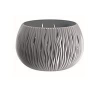 Prosperplast Bowl Sandy de plástico con depósito en Color Gris Piedra, 16,1 (Alto) x 23,8 (Ancho) x 23,8 (Profundo) cms