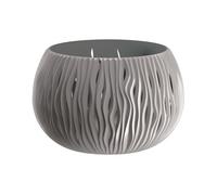 Prosperplast bowl sandy de plástico con depósito en color gris piedra, 16,1 (alto) x 23,8 (ancho) x 23,8 (profundo) cms