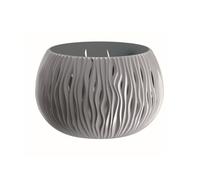 Prosperplast bowl sandy de plástico con depósito en color gris piedra, 19,5 (alto) x 29 (ancho) x 29 (profundo) cms