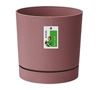 Prosperplast Cubierta del Sello Fleuri - 23.2 x Ø 24 cm - Maceta con Tubo de platillo Redondo P 8L, Marsala, DPOP240