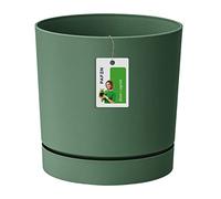Prosperplast Cubierta del Sello Fleuri - 23.2 x Ø 24 cm - Maceta con Tubo de platillo Redondo P 8L, Verde, DPOP240