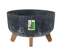 Prosperplast DGRL300LE - Maceta con Patas (17,5 x 28,5 cm de diámetro, Efecto hormigón), Color Antracita