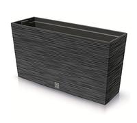 Prosperplast Furu Case Medio Jardinera con Maceta Macetero con Tiesto para Plantas Interior y Exterior Plástico Resistente Rectangular 77x23,5x40,6cm (Antracita)