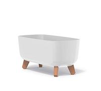 Prosperplast Gracia Case Maceta Rectangular - 19,5 x 39 x 18,7 cm - para Interior y Exterior - Maceta de jardín Resistente a la Intemperie con Inserto