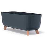 Prosperplast Gracia Case Maceta Rectangular - 24 x 58 x 23,5 cm - para Interior y Exterior - Macetero - Maceta Resistente a la Intemperie con Inserto