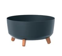 Macetero color antracita,sin depósito , colección GRACIA de 39cm x 39cm x 25,7cm cm, capacidad de 21,5 L.