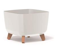 Prosperplast Gracia Square - Maceta Cuadrada con Patas Desmontables, Incluye Inserto para Interior y Exterior, plástico, Resistente a los Rayos UV, 29