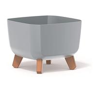 Prosperplast Gracia Square - Maceta Cuadrada con Patas Desmontables, Incluye Inserto para Interior y Exterior, plástico, Resistente a los Rayos UV, 24