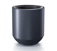 Prosperplast Heos Macetas 2 en 1 Maceta con Inserto para Plantas Diseño Moderno y Resistente Uso en Interiores y Exteriores Plástico Redondo Diámetro 39 cm Altura 44 cm Capacidad 18L/ 46L (Antracita)
