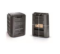 Prosperplast IKL380C-S411 71.9 x 71.9 x 82.6 cm Compogreen Composter - Black