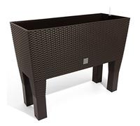 Prosperplast Jardinera c/patas. mod. rato jh 800. c/autorriego 80x33x65cm. chocolate, Ocre oscuro, 80 cm
